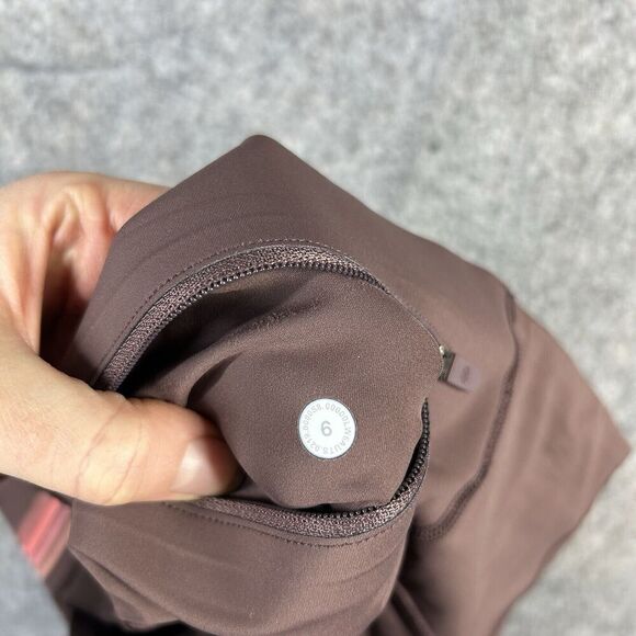 Lululemon Leggings Women’s 6 Speed Limit Tight 23" Nulux Cherry Cola Coral Kiss - Picture 6 of 10